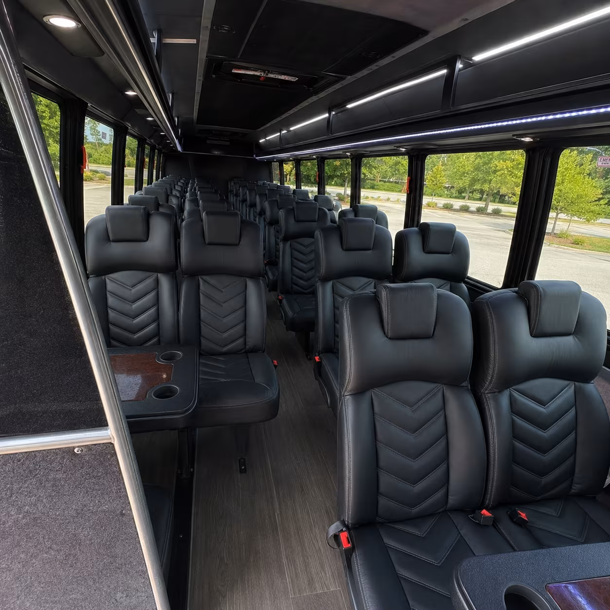 28 passenger minibus inside