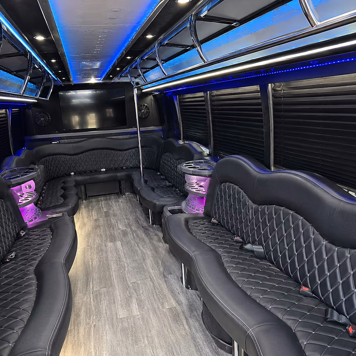 aventura night out party bus rental