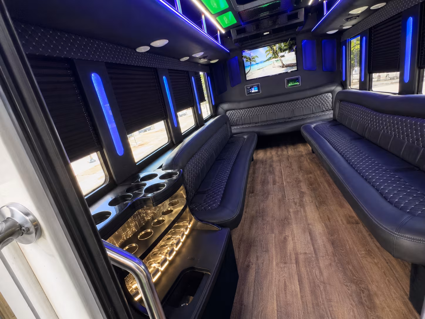 aventura wedding party bus rental