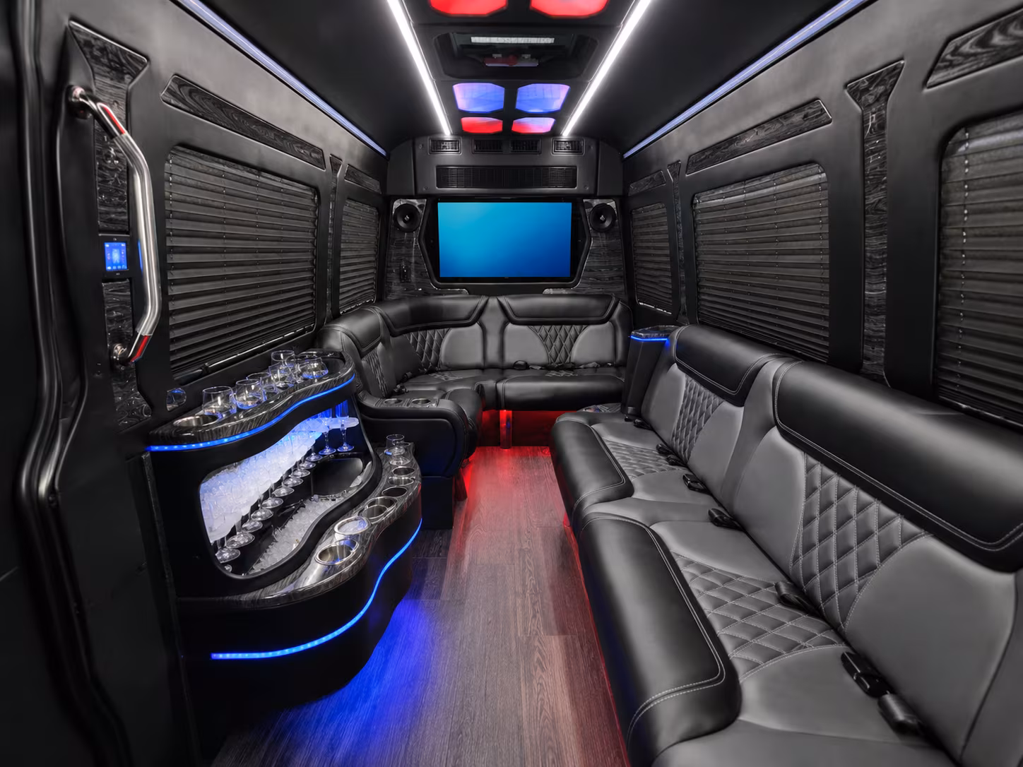 aventura wedding transportation onboard seating