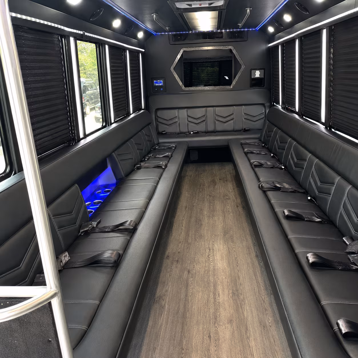 party buses that make the ride to prom part of the night