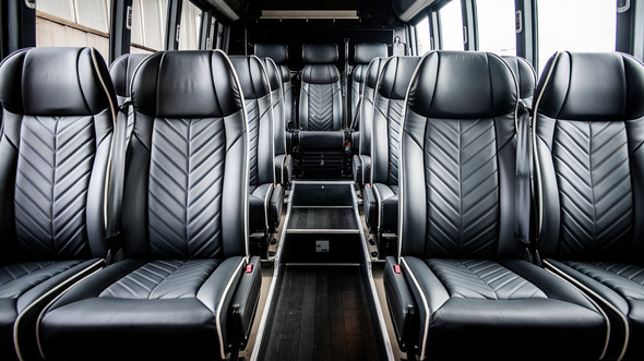 15 passenger minibus inside aventura