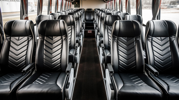 54 passenger charter bus inside miami gardens