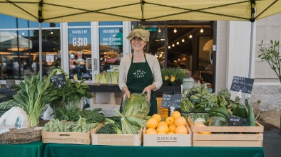 yellow green farmers market